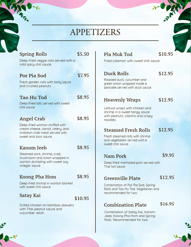 Menu Page 2